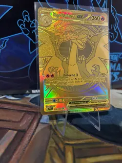 Pokemon TCG Phantasmal Flames Gold Charizard Hyper Rare 130/094 Print Lines - Image 3