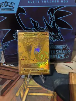 Pokemon TCG Phantasmal Flames Gold Charizard Hyper Rare 130/094 Print Lines - Image 5