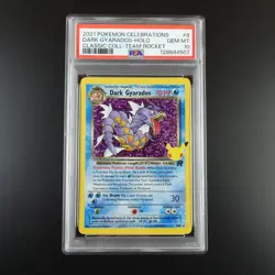 PSA 10 Dark Gyarados 8 Pokemon Celebrations Classic Collection Holo Graded Card - Image 1
