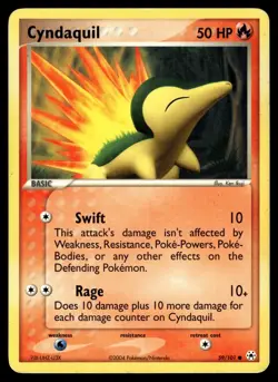 CYNDAQUIL - 59/101 Common Hidden Legends Pokemon MP - Image 1