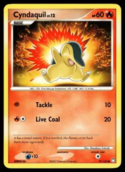 CYNDAQUIL - 79/123 Common Mysterious Treasures Pokemon NM - Image 1