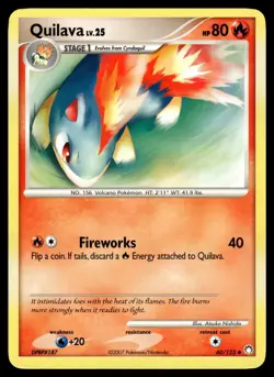 QUILAVA - 60/123 Uncommon Mysterious Treasures Pokemon NM - Image 1
