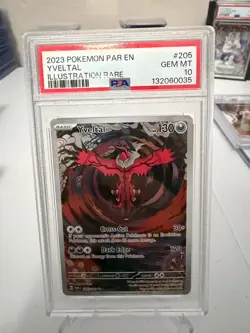 2023 Pokemon PAR EN Yveltal Illustration Rare PSA 10 - Image 1