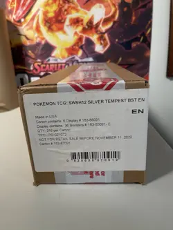 Factory Sealed Pokemon Sword & Shield Silver Tempest Booster 6 Box Case 820650870910 - Image 1