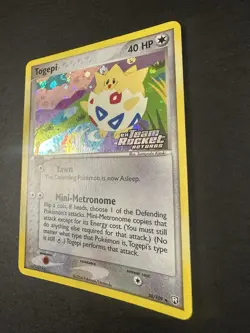 Pokemon Togepi 50/109 Team Rocket Returns STAMPED Reverse Holo lp Rare 2004 - Image 3