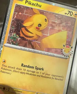 DOUBLE SWIRL (fart/heart) Pikachu 51/162 Stamped 2026 Pokemon Day Promo - Image 1