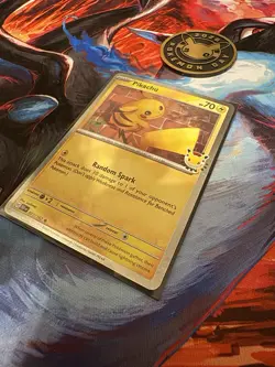 DOUBLE SWIRL (fart/heart) Pikachu 51/162 Stamped 2026 Pokemon Day Promo - Image 4