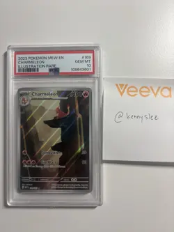Pokemon Charmeleon Illustration Rare Holo 169/165 Scarlet & Violet 151 PSA 10 - Image 1