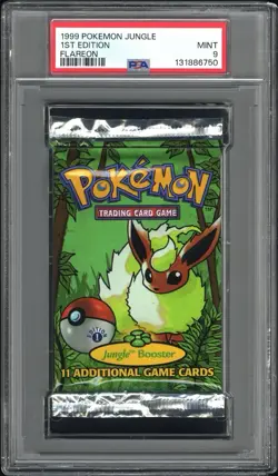 Pokemon Jungle 1st Edition Scyther Booster Pack English Graded PSA 9 - Image 1