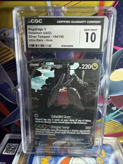 Regidrago V 184/195 Ultra Rare - Pokemon Silver Tempest CGC 10 Gem Mint - Image 1