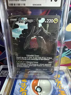 Regidrago V 184/195 Ultra Rare - Pokemon Silver Tempest CGC 10 Gem Mint - Image 4