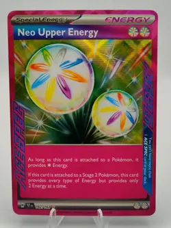 Neo Upper Energy 162/162 Temporal Forces Ace Spec Pokemon TCG - Image 1
