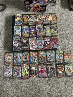 Giant Pokemon TCG pack Lot 34 UNIQUE PACKS - Image 1