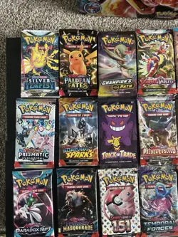 Giant Pokemon TCG pack Lot 34 UNIQUE PACKS - Image 2
