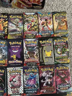 Giant Pokemon TCG pack Lot 34 UNIQUE PACKS - Image 3