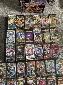 Giant Pokemon TCG pack Lot 34 UNIQUE PACKS - Image 4
