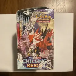 2021 Pokemon Sword & Shield Chilling Reign Factory Sealed Booster Box Case Fresh - Image 3