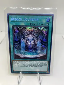Yugioh Runick Fountain MP23-EN239 Secret Rare 1st Ed NM - Image 1