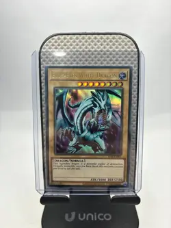 Blue-Eyes White Dragon LOB-EN001 Ultra Rare Yugioh 25th Anniversary Ex - Image 2