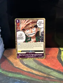 When You're at Sea You Fight Against Pirates R OP05-076 One Piece Card Game NM - Image 1