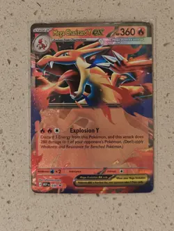 Pokemon Mega Charizard Y EX Promo Card Mega Evolution 030 Near Mint - Image 1