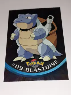 Pokemon Topps TV Animation Edition Trading Card pack of 8 with Foil 09 Blastoise - Image 2