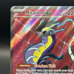 Pokemon Scarlet & Violet Miraidon EX Full Art Ultra Rare Holo Card 227/198 - Image 2