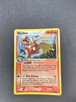 Pokemon TCG Blaziken Holo Rare Card 5/108 Power Keepers Dmg - Image 1