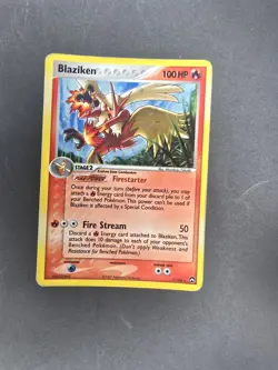 Pokemon TCG Blaziken Holo Rare Card 5/108 Power Keepers Dmg - Image 2