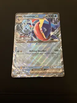 JUMBO STAMPED PROMO - Pokemon TCG Stellar Crown Greninja EX Card 041/142 - Image 1