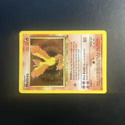 Moltres 12/62 Fossil Pokemon Card Unlimited Holo Rare Moderately Played MP - Image 2