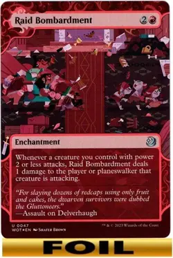 Raid Bombardment ** FOIL SHOWCASE #47 ** Wilds of Eldraine: Enchanting Tales - Image 1