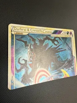 Darkrai & Cresselia Legend TOP 99/102 Holo Swirl Pokemon TCG HGSS Triumphant LP - Image 2