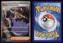 Morty's Conviction 211/162 Special Illustration Rare Temporal Forces Pokemon - Image 3