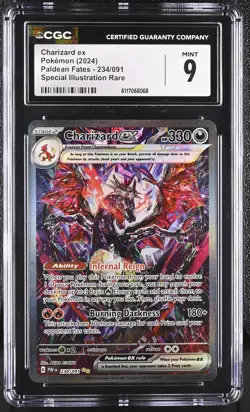 Charizard EX 234/091 Special Illustration Rare Pokemon CGC 9 Mint *068 - Image 1