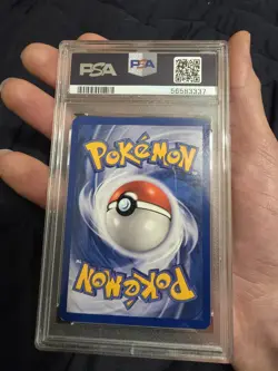 Pokemon 2000 Rocket Rainbow Energy Holo Rare Card #17/82 PSA 8 - Image 3