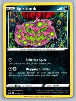 Spiritomb 116/192 Rebel Clash Rare Pokemon TCG 2020 - Image 1