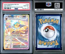 2025 POKEMON PRE EN-PRISMATIC EVOLUTIONS #153 JOLTEON EX PSA 10 - Image 3