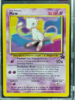 Pokemon TCG 2000 WOTC Black Star Mew PCA 9 Mint. English Pokemon League Promo - Image 2