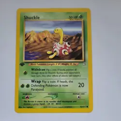 Pokemon TCG Shuckle Neo Genesis 72/111 Regular 1st Edition Common LP - Image 1