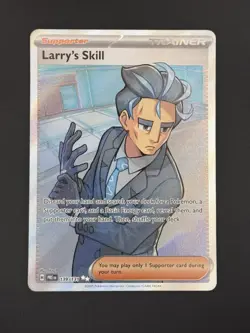 Pokemon TCG Trainer Larry's Skill 139/131 Prismatic Evolutions Ultra Rare Holo - Image 1