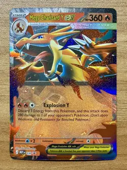 Pokemon Mega Charizard Y EX Mega Evolution 030 Black Star Promo - NM/Mint - Image 1