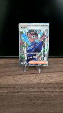 Pokemon Amarys 132/131 Sv: Prismatic Evolutions Trainer Full Art Holo Ultra Rare - Image 1