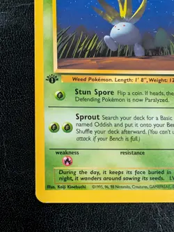 Oddish First Edition LP Pokemon 58/64 Jungle Regular - Image 5