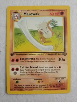 Pokemon TCG Marowak 39/64 Jungle Uncommon 1st Edition WOTC 1999 39/64 - Image 1