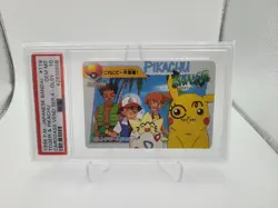 Pokemon Japanese Bandai Carddass Anime Collection #119 Togepi & Pikachu PSA 10 - Image 1