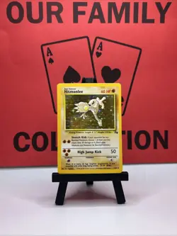 Hitmonlee 7/62 Fossil Holo Rare Unlimited Pokemon TCG - Image 1