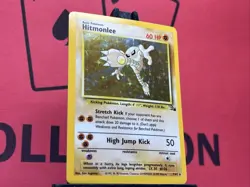 Hitmonlee 7/62 Fossil Holo Rare Unlimited Pokemon TCG - Image 4