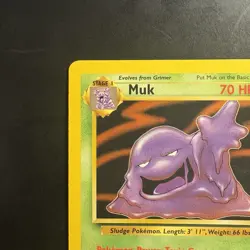 Pokemon Vintage Non-Holo Rare Muk 28/62 Fossil WotC 1999 - Image 2