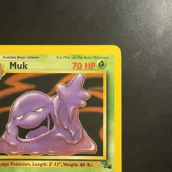 Pokemon Vintage Non-Holo Rare Muk 28/62 Fossil WotC 1999 - Image 3